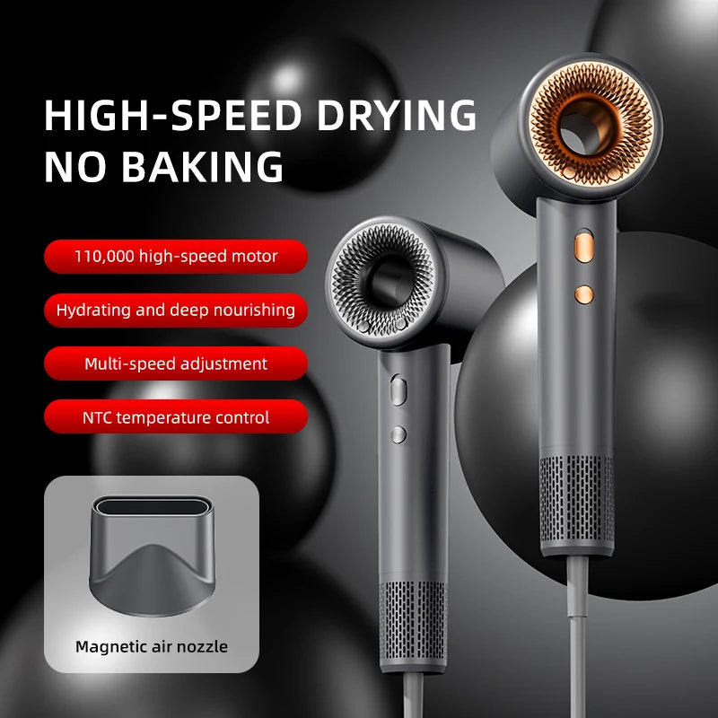 HOMEFISH 86 High Speed Hair Dryer - Negative Ion Anti Frizz