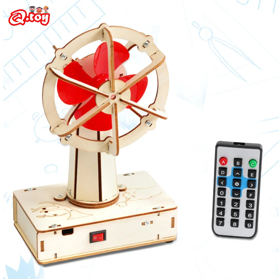 Σετ Επιστημονικού Μοντέλου Ανεμιστήρα με Υπέρυθρη Τηλεχειρισμό για Σχολείο