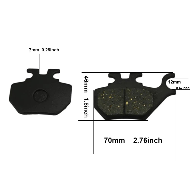 Electric Vehicle Disc Brake Pads &ndash; Front Pair For Li Jiali