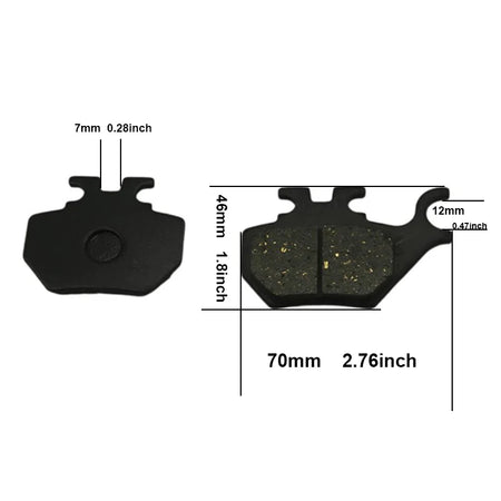 Electric Vehicle Disc Brake Pads &ndash; Front Pair For Li Jiali