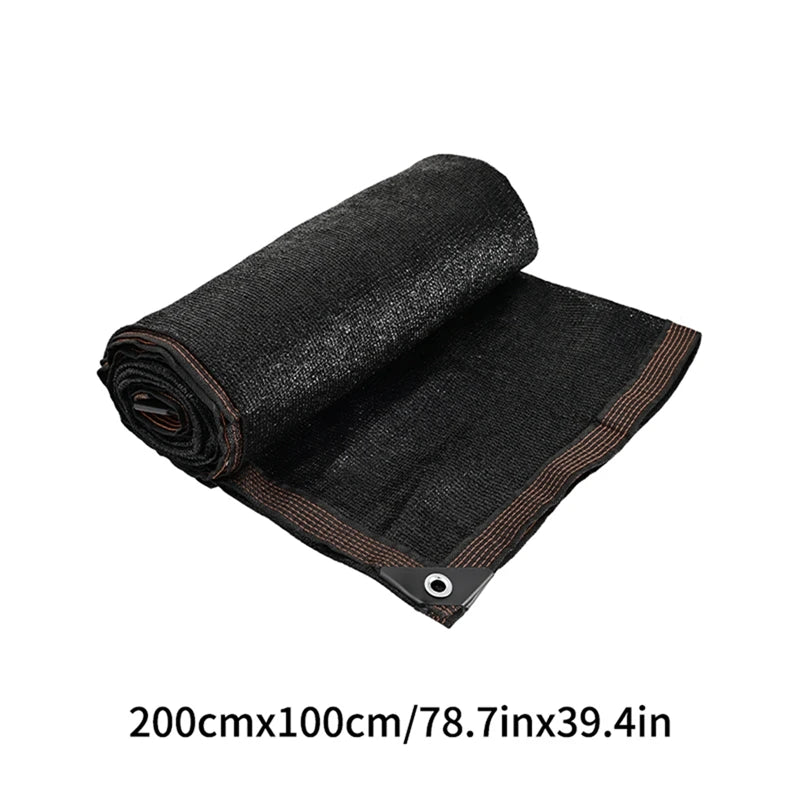 Durable Black Outdoor Anti-UV Shade Net for Versatile Sun Protection 1x2M