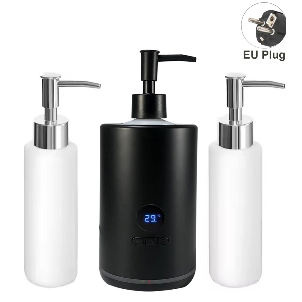 Massage Oil Warmer Lotion Heater &ndash; LED Display Timer Black EU Plug