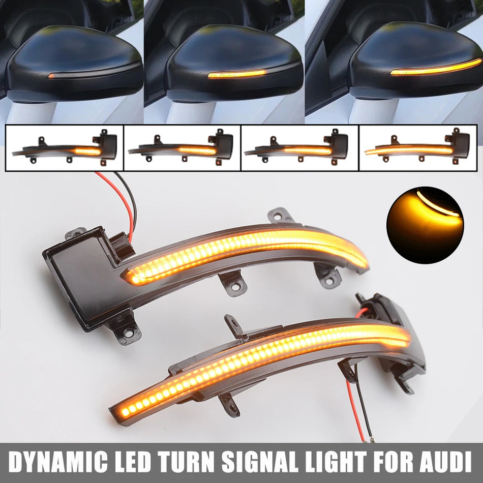 Dynamic LED Turn Signal Lights With Flowing Effect For Audi TT TTS Mk2 8J
