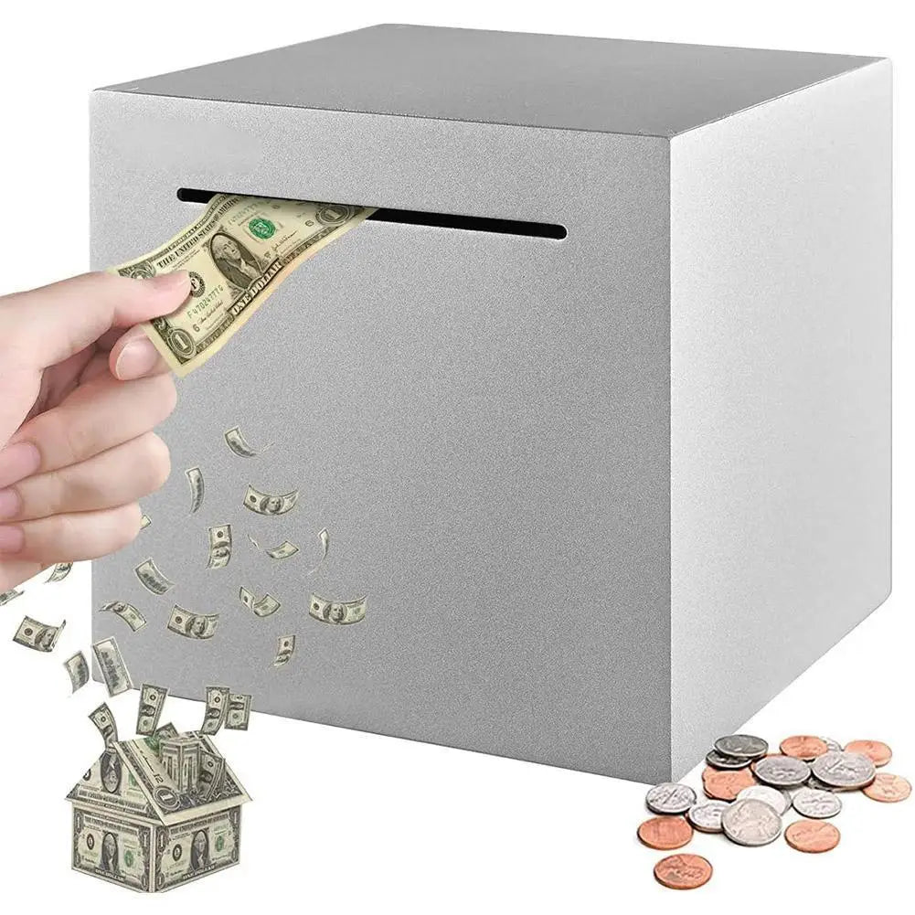 Stainless Steel Piggy Bank &ndash; Large Capacity Coin Saver
