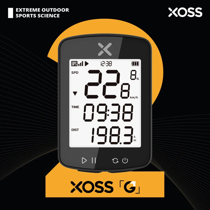 XOSS G Plus GPS Bike Computer &ndash; Waterproof Bluetooth Connectivity G2