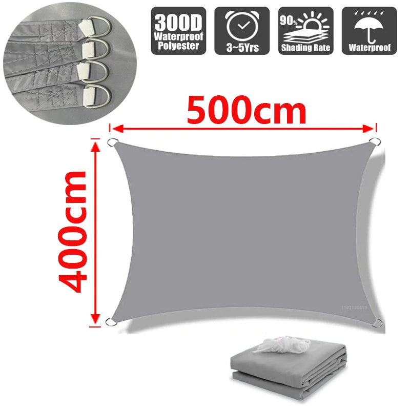 GFDYML Waterproof Sun Shade Sail for Gardens and Terraces