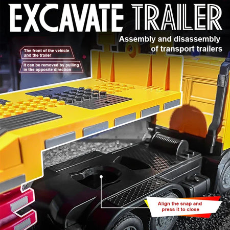 1/12 RC Flat Truck with Excavator &ndash; 11CH Alloy Frame 2.4G