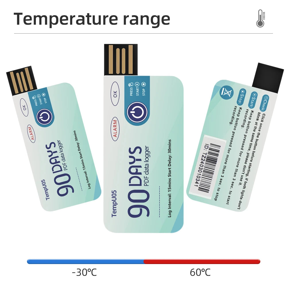 TempU05 Enregistreur De Température USB Jetable, Enregistreur De Temperature Usb Jetable Enregistreur De Donnees Haute Precision Pour La Surveillance Des Aliments Des Medicaments Des Produits Chimiques TempU05 Enregistreur De Température USB Jetable, Enregistreur De Temperature Usb Jetable Enregistreur De Donnees Haute Precision Pour La Surveillance Des Aliments Des Medicaments Des Produits Chimiques