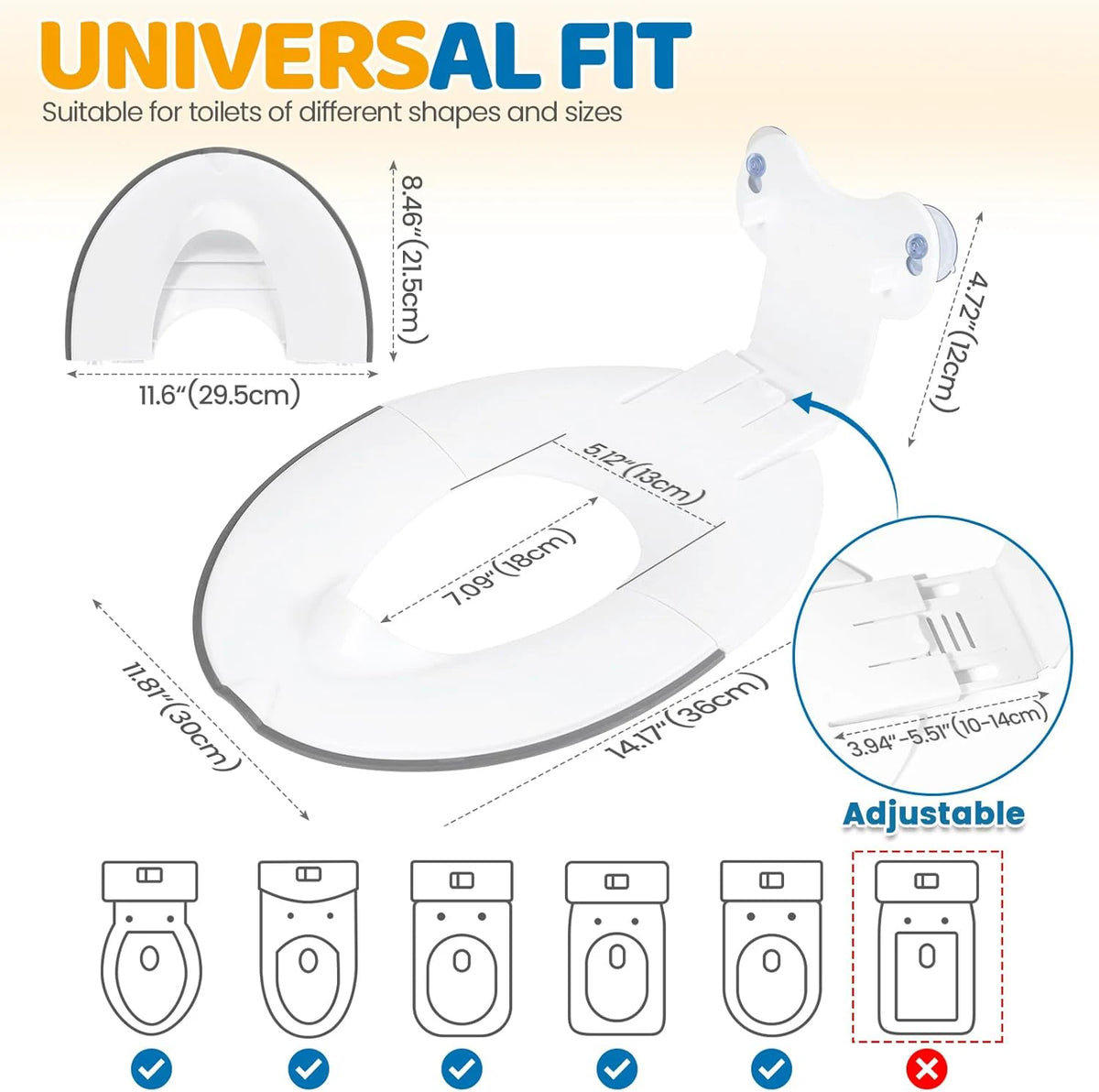 Foldable Toilet Seat For Children &ndash; Space Saving Design