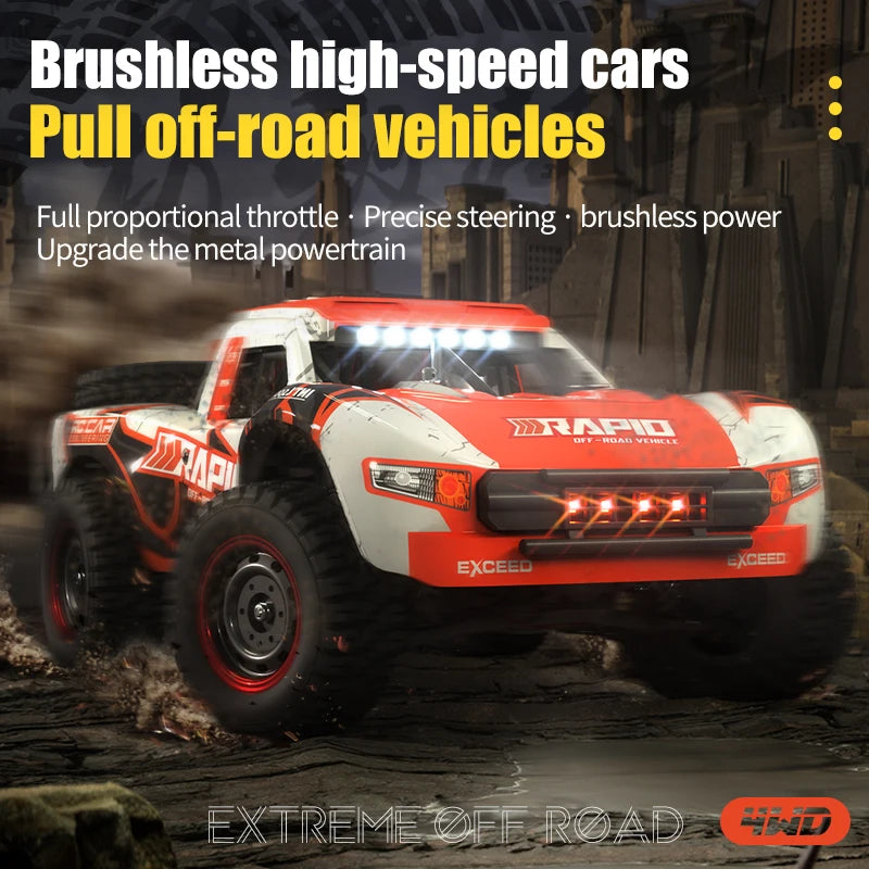 Q130 1:14 4WD RC Car &ndash; LED Headlights for Night Driving
