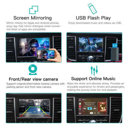 AUTOABC Wireless Carplay Module for Porsche PCM3.1 PCM4.0 Cayenne Macan 911 Panamera Bosxter Android Auto Car Accessories by InterCyprus Trading Ltd