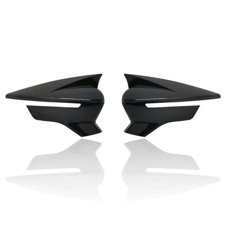 2Pcs Car Side Mirror Cover Caps for SEAT Leon Mk3 5F Cupra ABS Black
