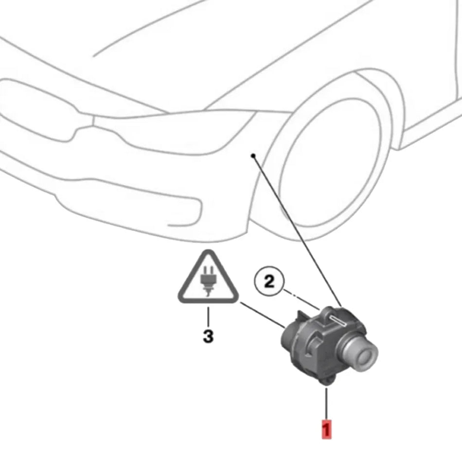 Caméra de vue latérale avec boîtier en ABS pour BMW X5 X6 E70 F10 F11