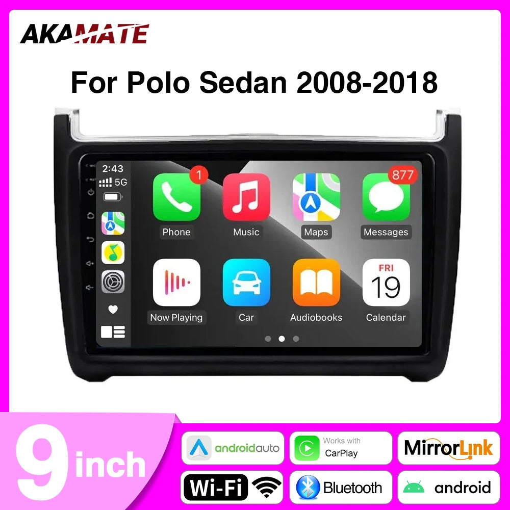 9Inch Car Radio CarPlay Android Auto &ndash; Bluetooth WiFi