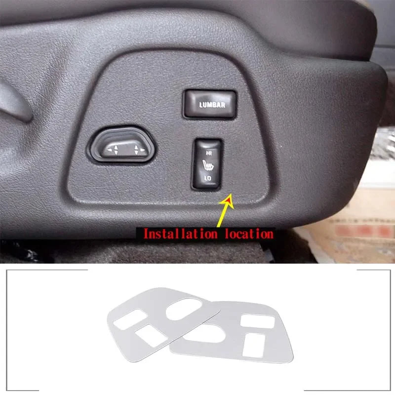 Painel Lateral Anti-Riscos em Alumínio Prateado para Banco Dianteiro para H3