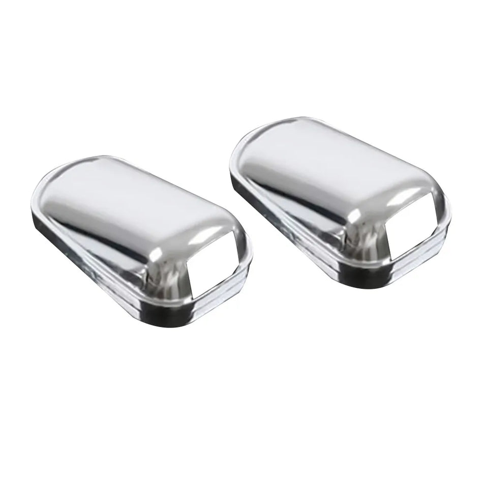 Tappi per copertura degli ugelli del lavavetri, set da 2 pezzi per Ford Kuga Escape, finitura in ABS argento