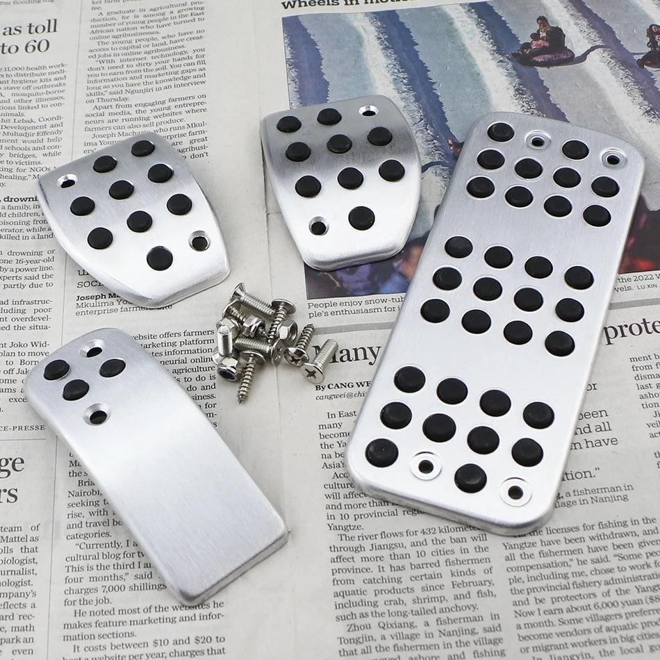 Dujų pedalų kilimėlio plokštė Peugeot 207, iš nerūdijančio plieno su gumine danga, patvarus interjero atnaujinimas