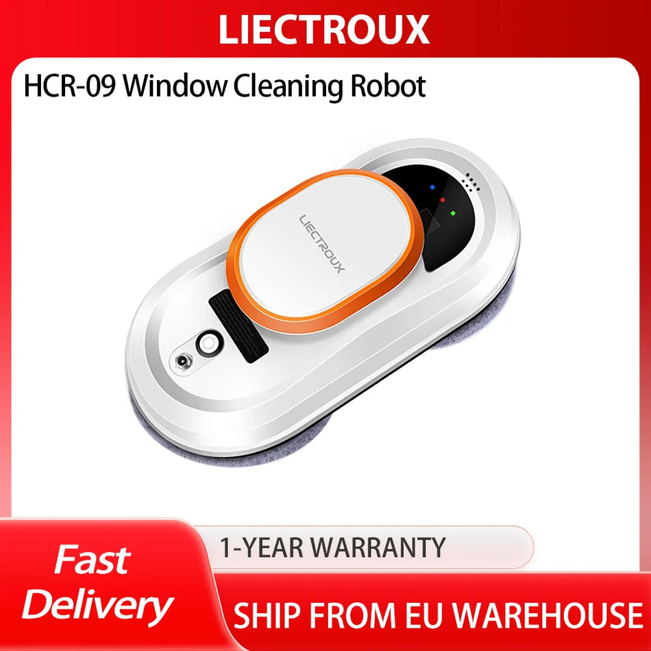 Liectroux HCR-09 Window Cleaning Robot with 2800Pa Suction, 3 Modes, Edge Detection, UPS