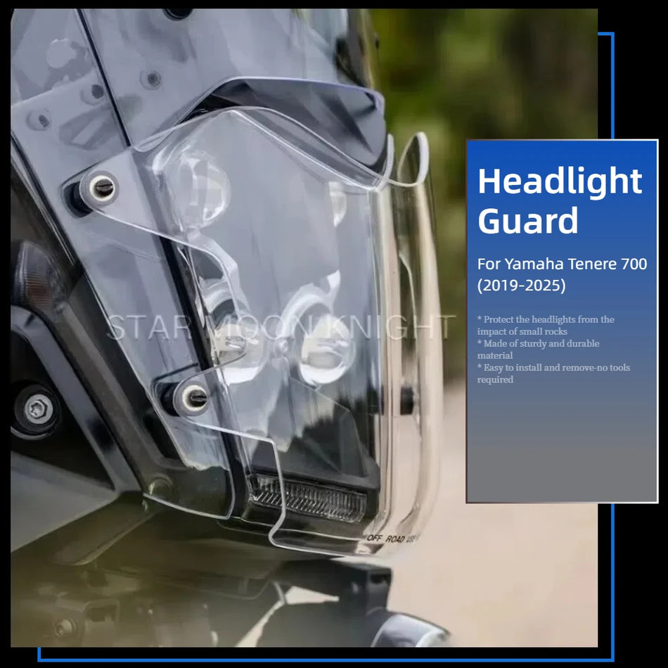 Yamaha Tenere 700 akryl forlygtebeskytter, lysdækselbeskytter til Tenere700 XT700Z (2019-2024)