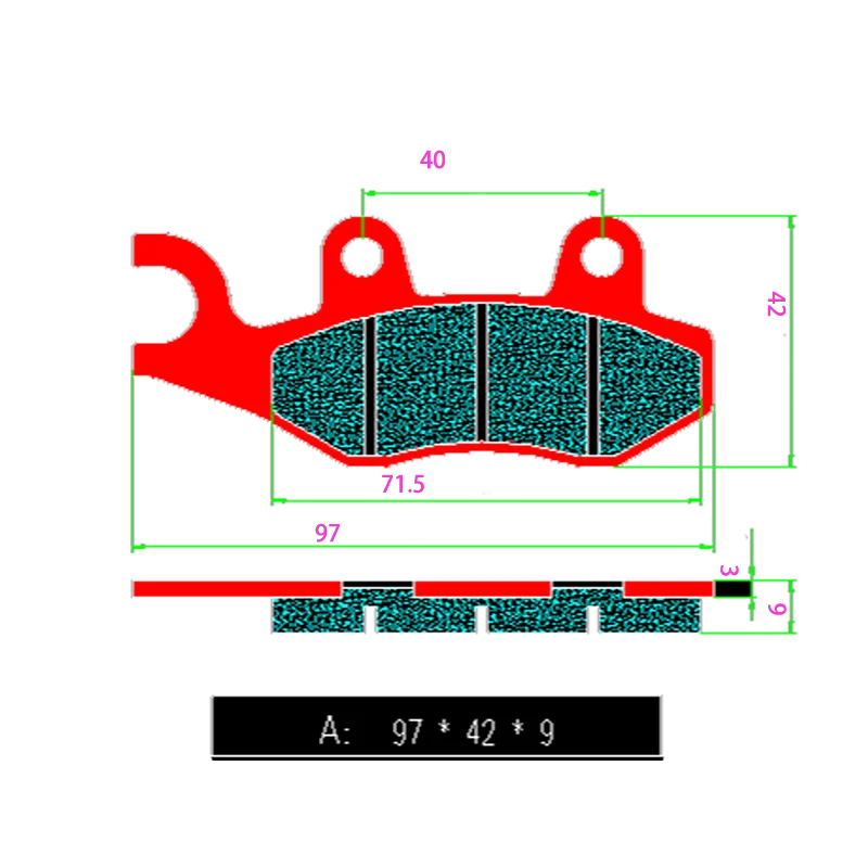 Copper Sintering Brake Pads &ndash; High Temp Resistance 850C