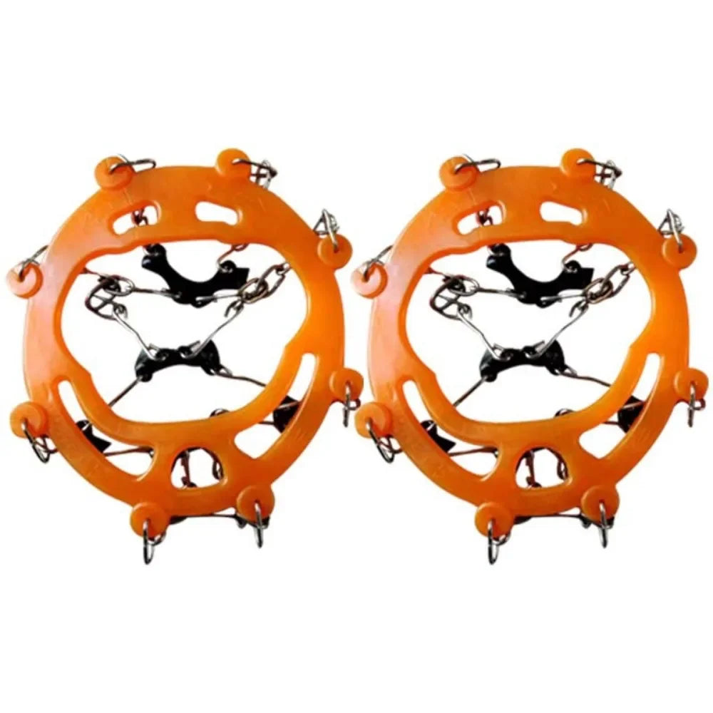 Bentain Anti-Slip Outdoor Crampons with 8-Tooth Stainless Steel Ice Claws