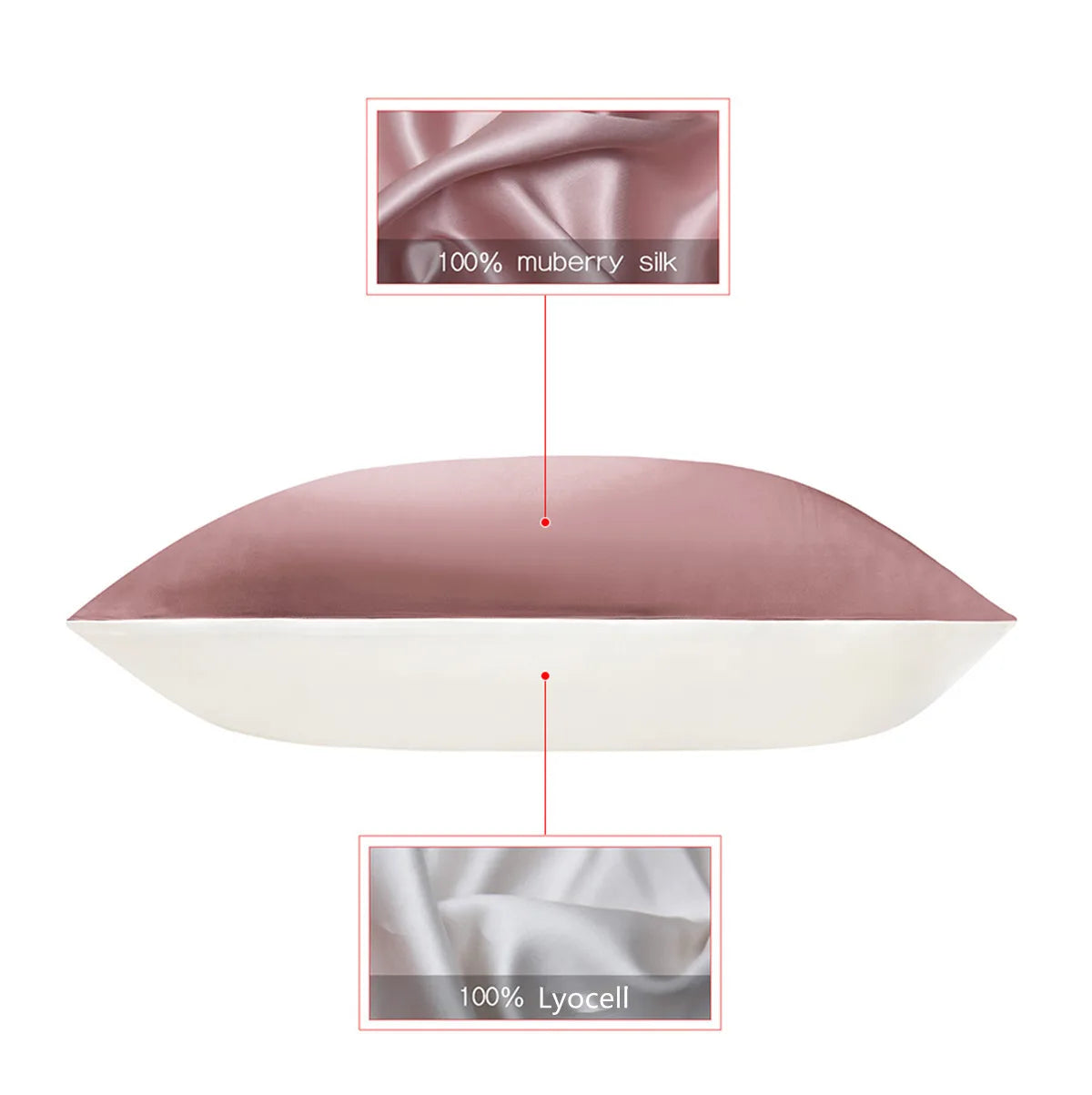 Mulberry Silk Charmeuse Pillowcase &ndash; Luxurious Comfort for Hair and Skin