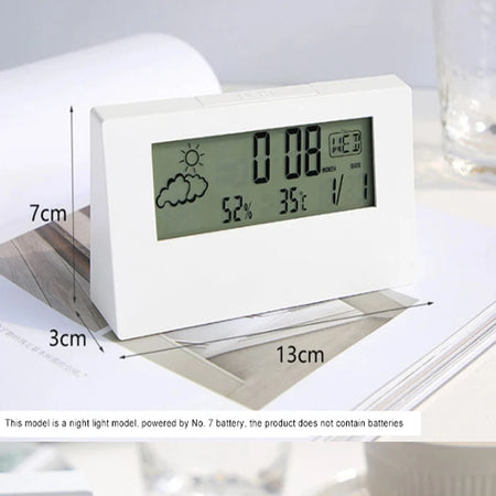 LED Thermometer Hygrometer Weather Station &ndash; Alarm Clock