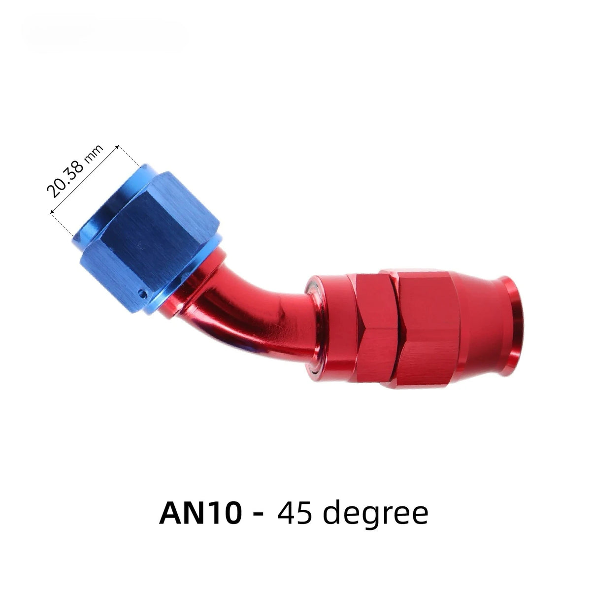 PTFE Swivel Hose End Fitting Kit, AN4/6/8/10, 0-180 Degree Adapter by InterCyprus Trading Ltd
