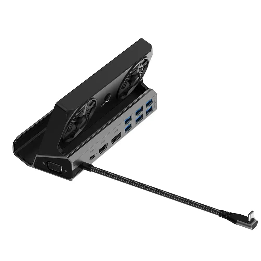 Dock Console Hub Gigabit Ethernet 1000Mbps TV Base Stand 4K 60Hz USB C Docking Station Type C USB 3.0 2.0 RJ45 for ROG Ally Game 11 in 1