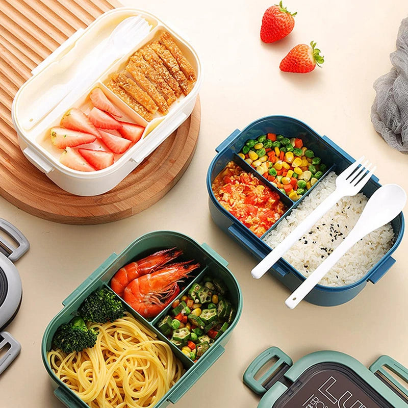 1200ML 2 Layer Bento Lunch Box &ndash; Leakproof And Portable
