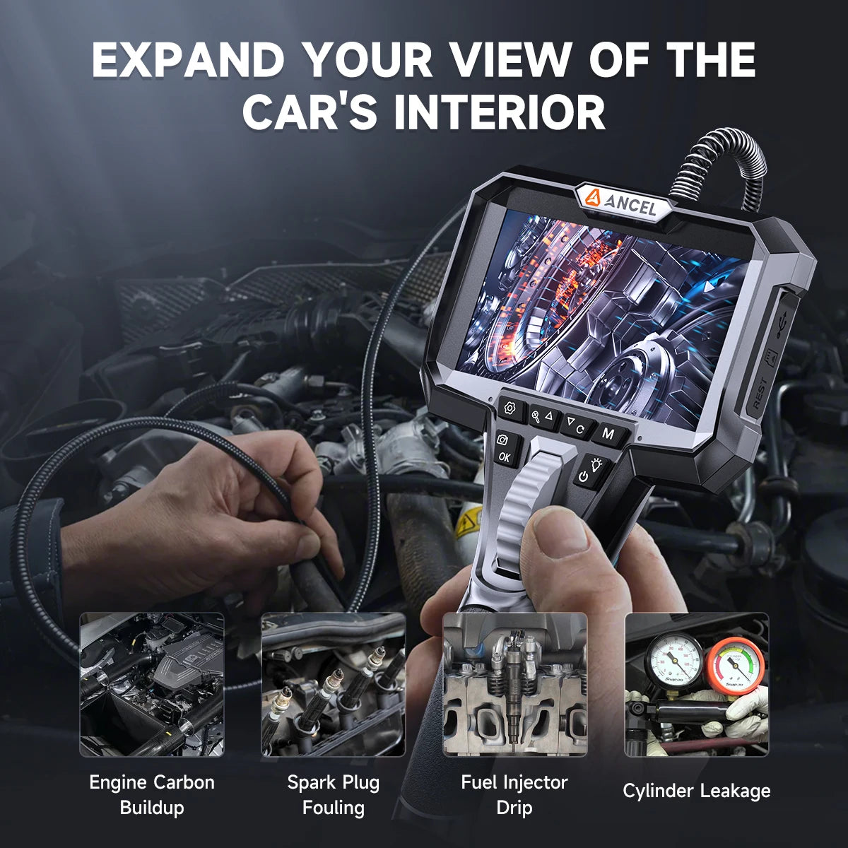 ANCEL AN302 Endoscope &ndash; Two Way Articulating Borescope