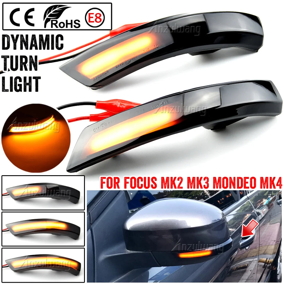 Dynamiczne sekwencyjne kierunkowskazy dla Ford Mondeo Mk4 Focus