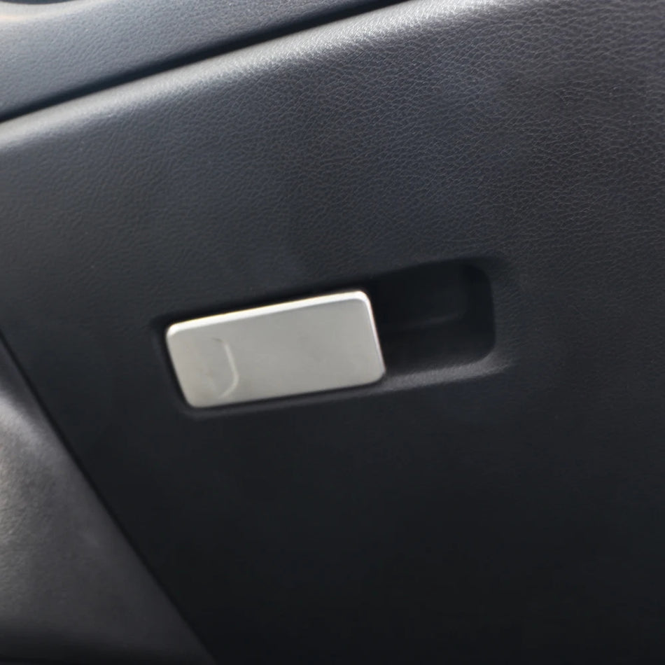 Glove Box Door Bowl Handle Cover Trim Chrome for Jeep Renegade 2014-2021 Compatible Interior Upgrade