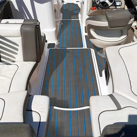 2400x450mm Eva Foam Faux Teak Boat Deck Mat Sheet &ndash; Nonslip