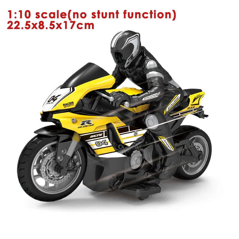 Upriser Ducati Panigale V4 S RC Motorcycle - High Speed Remote Control Stunt Bike YELLOW Small Scale 1