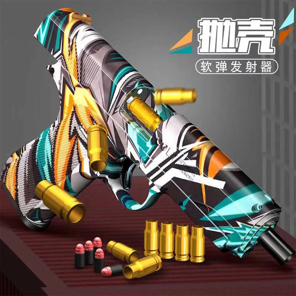 Shell Ejection Soft Bullet Toy Gun Multicolor