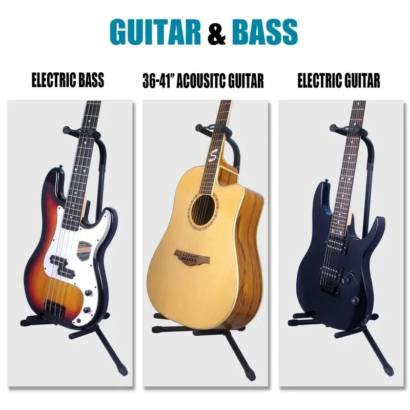 Vertical Guitar Stand Foldable &ndash; Neck Support and Display