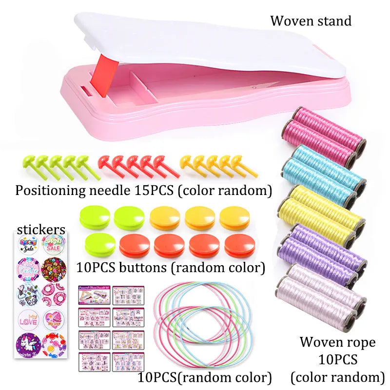 Girls Hand Rope Knitter Set - Sensory Bracelet Making A