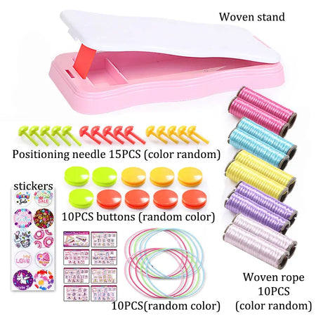 Girls Hand Rope Knitter Set - Sensory Bracelet Making A