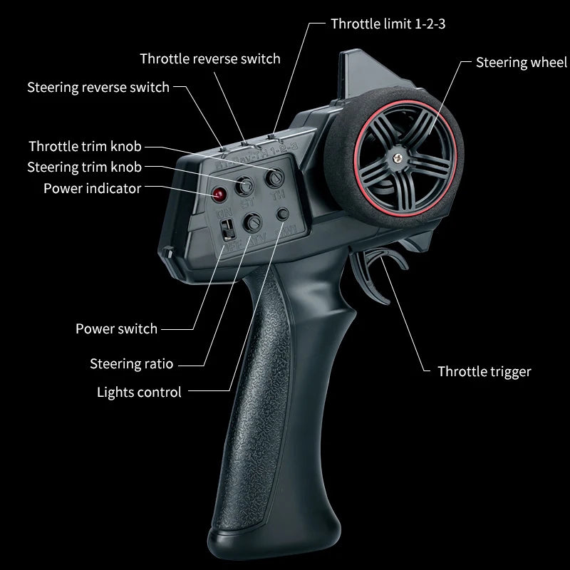 JJRC C8801 1:18 Off-Road RC Car - Wrangler Climbing Jeep Model