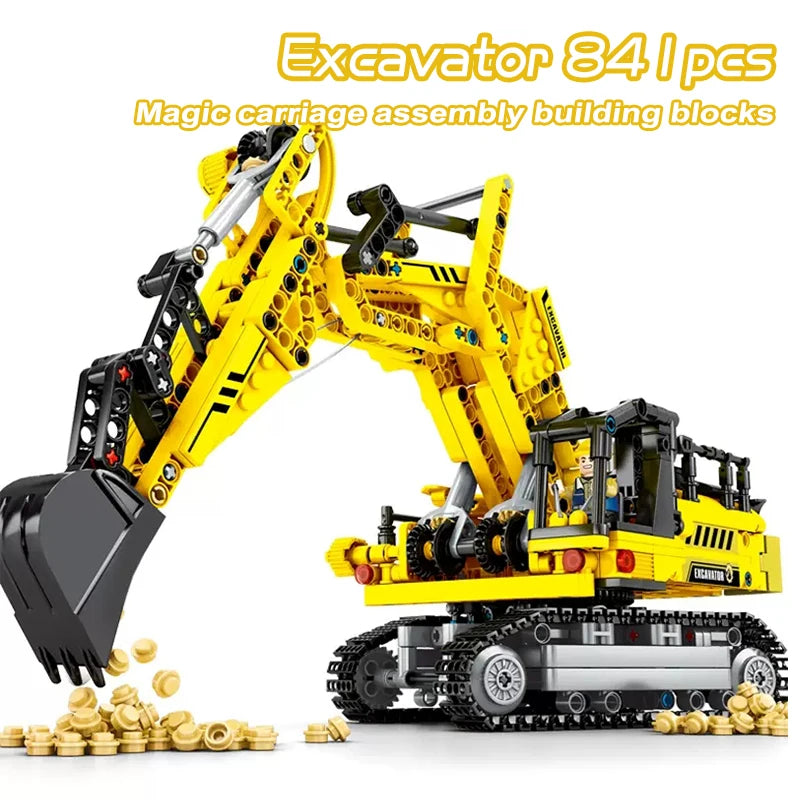 771pcs Caterham 620R Building Blocks &ndash; Lego Compatible Excavator