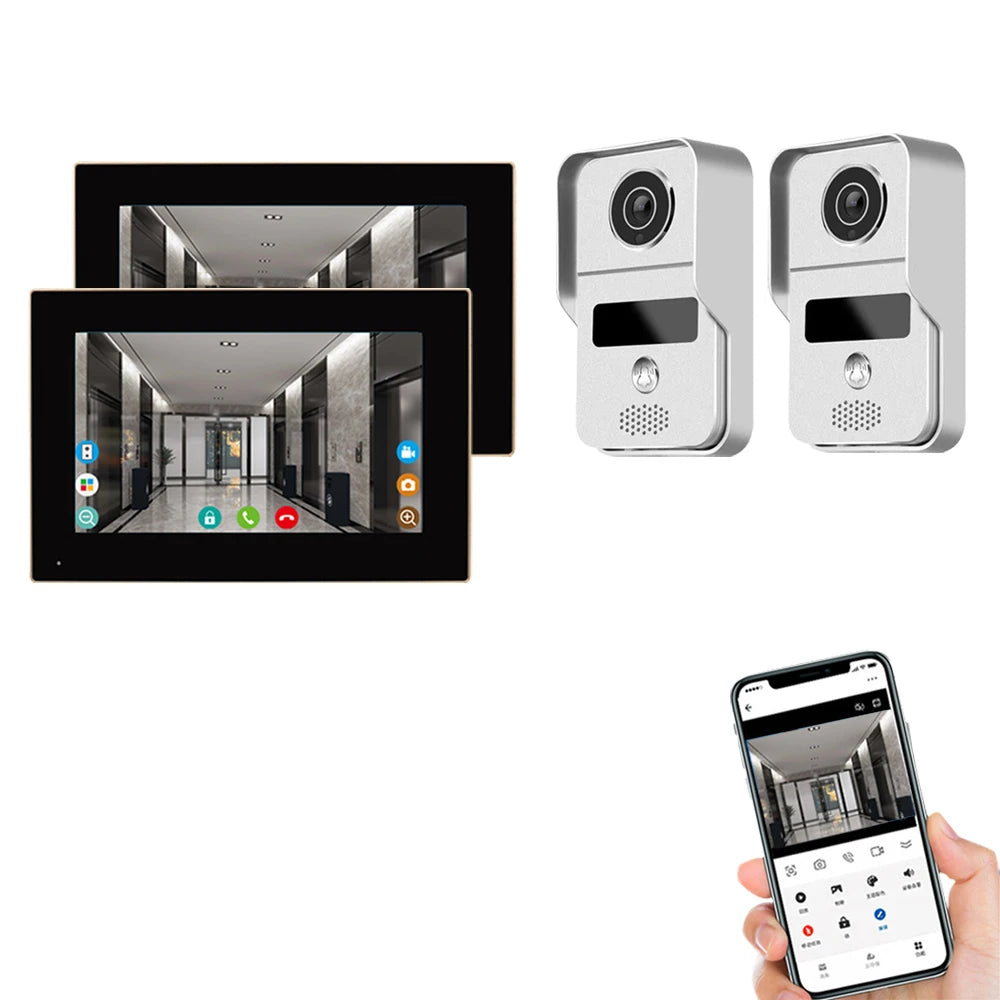 7 Inch Tuya Video Doorbell &ndash; Waterproof IP65 Intercom AHD7 2V2