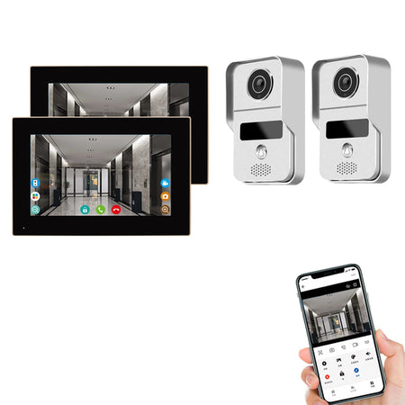 7 Inch Tuya Video Doorbell &ndash; Waterproof IP65 Intercom AHD7 2V2