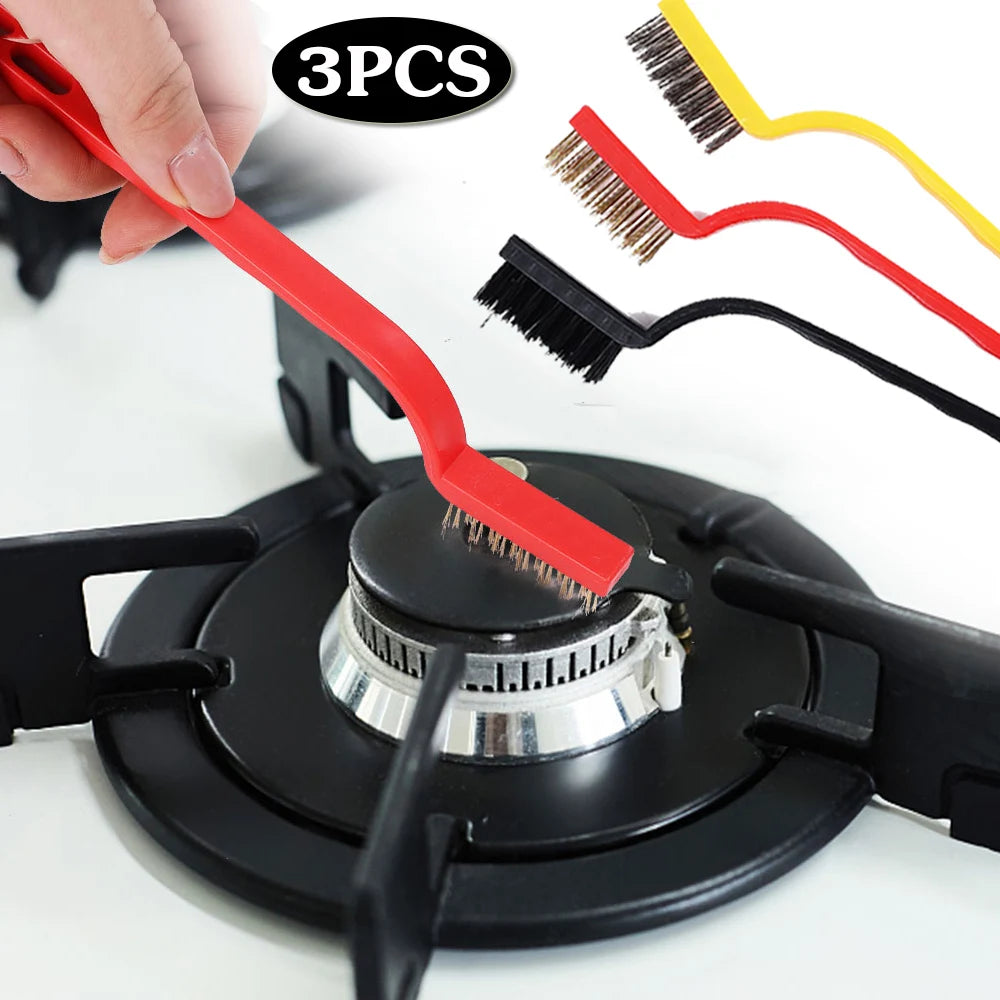 3Pcs Gas Stove Cleaning Brushes &ndash; Effortless Kitchen Cleaning Solution