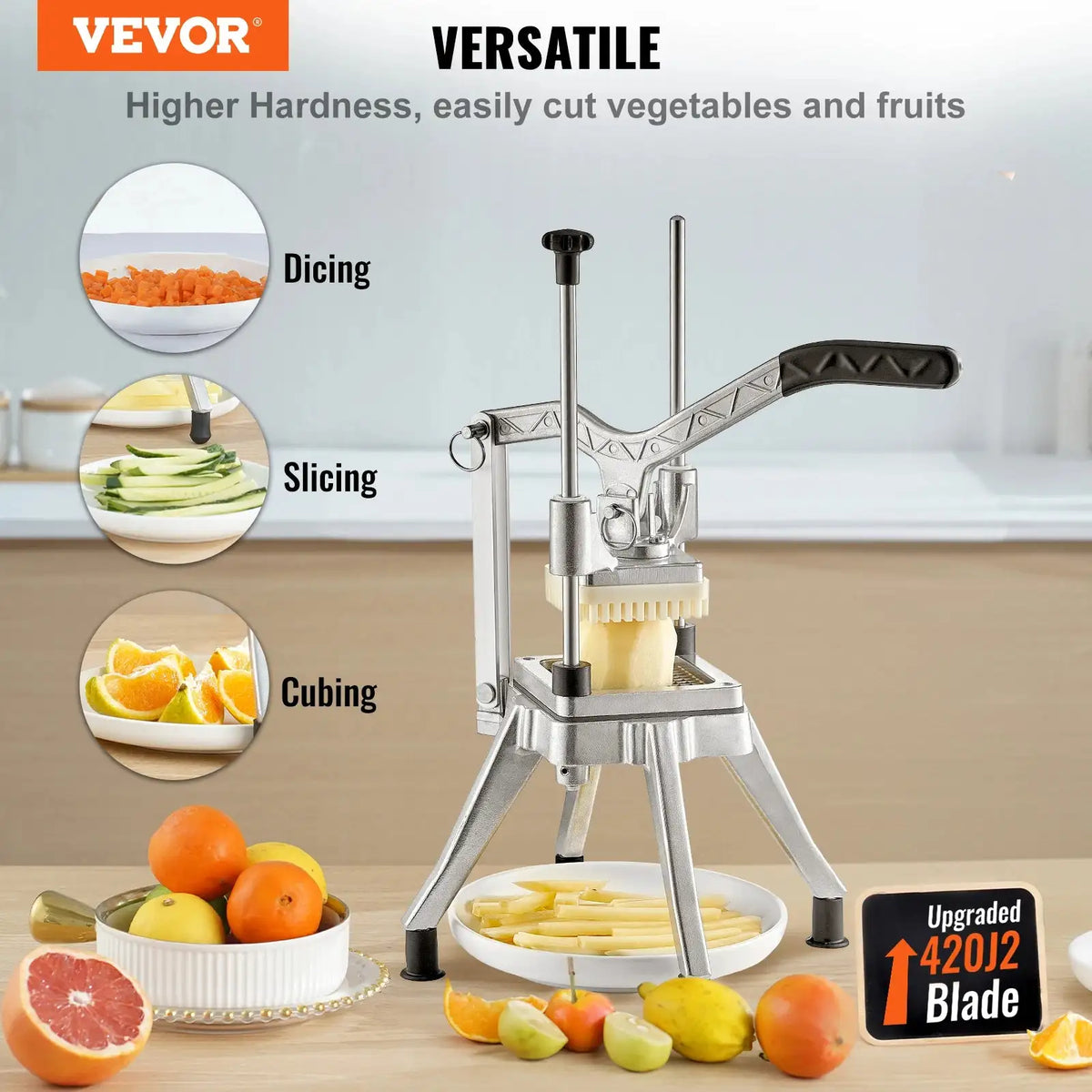 Commercial Vegetable Chopper With 4 Blades