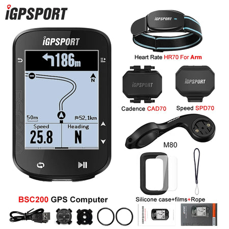 iGPSPORT BSC200C &ndash; Waterproof GPS Bike Computer with Route Navigation bsc200 group12 / CHINA