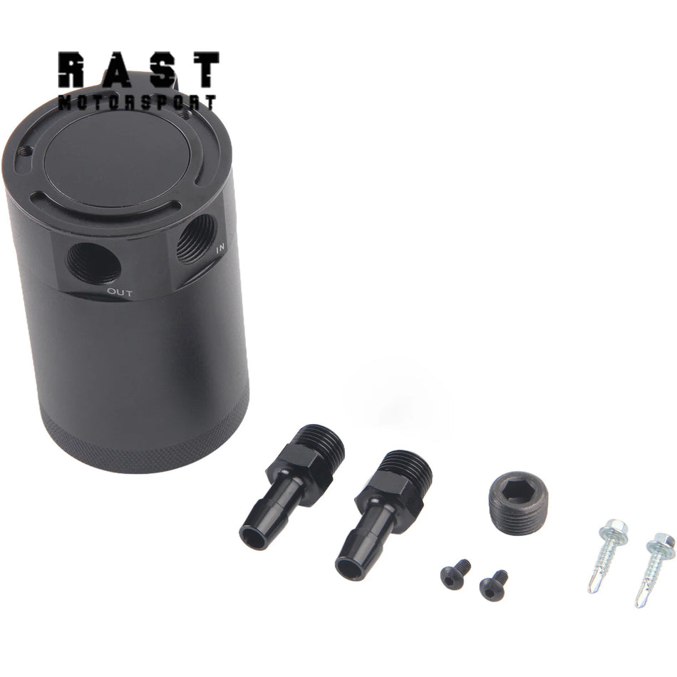 Universeller Aluminium 2-Port Ölauffangbehälter mit 3/8 Anschluss