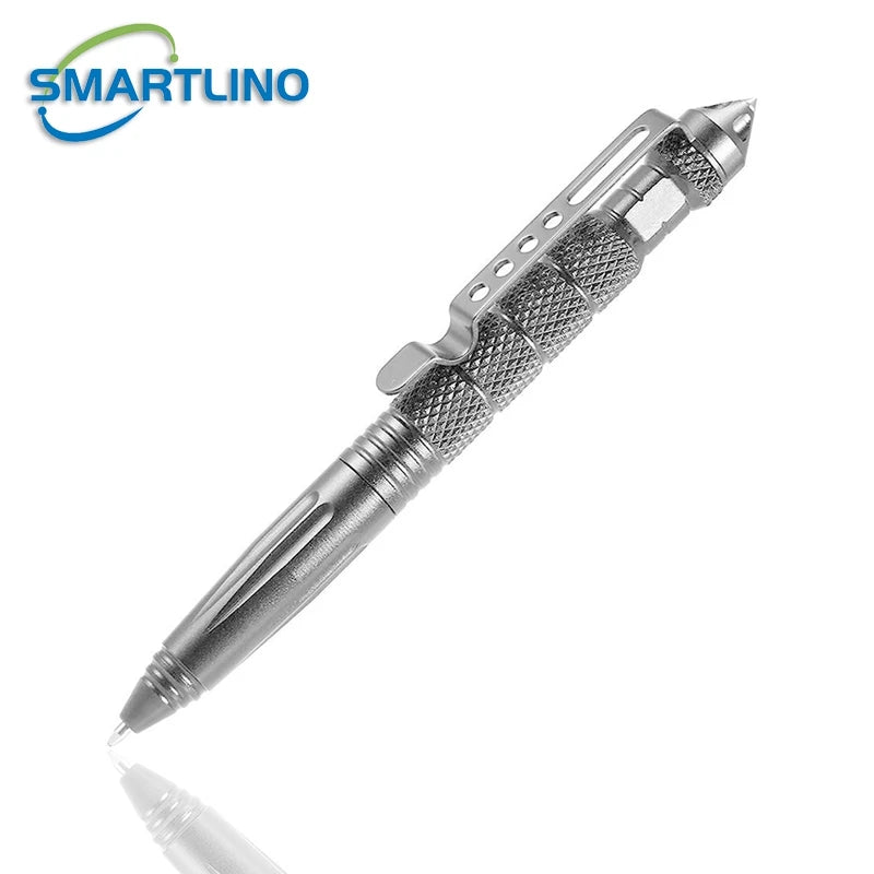 Self Defense Tactical Pen &ndash; Emergency Glass Breaker Silver pen