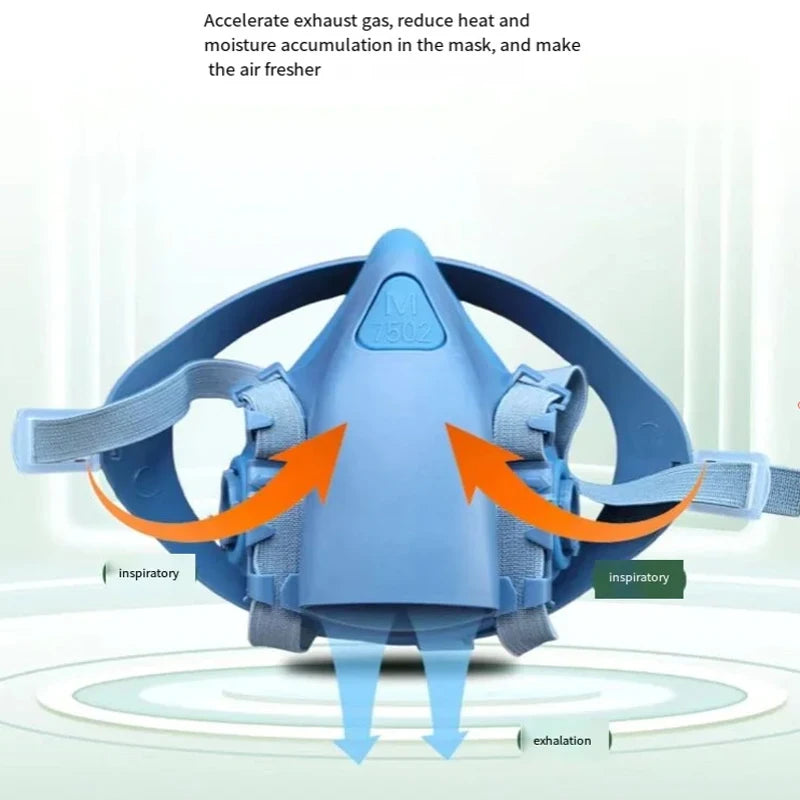 7502 Silicone Respirator Gas Mask Set &ndash; Goggles Included