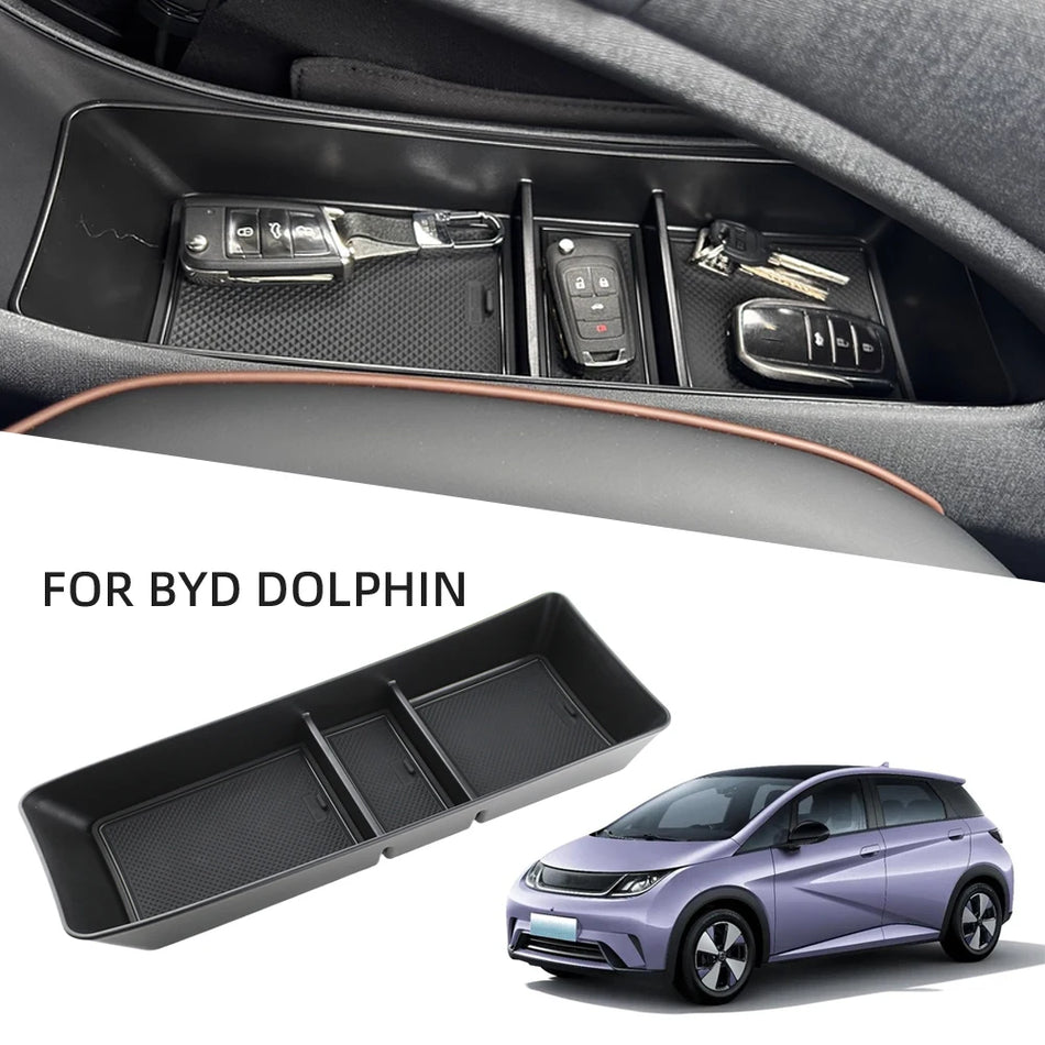 Plateau de console centrale BYD Dolphin avec organisateur en plastique ABS antidérapant
